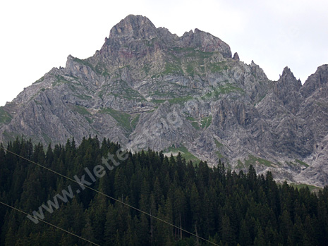 Zimba vom Alpengasthof Rellstal 1.490 m aus