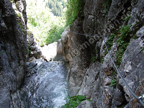 Röbi Klettersteig Blick zurück