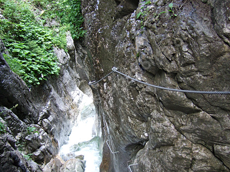 Röbi Klettersteig Blick zurück