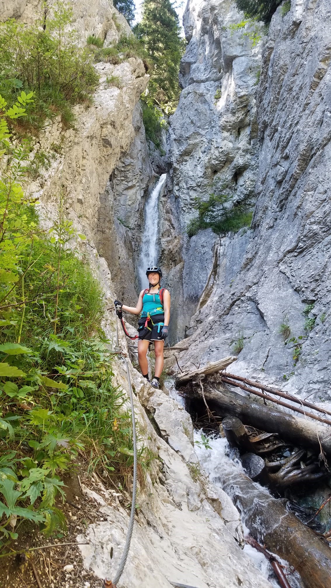 Rongg-Wasserfall Klettersteig