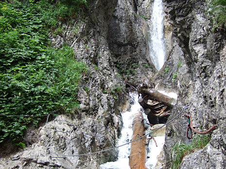 Rongg-Wasserfall Klettersteig