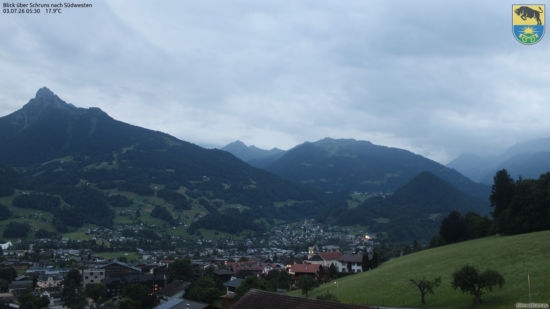 Marktgemeinde Schruns auf 735 m Seehöhe