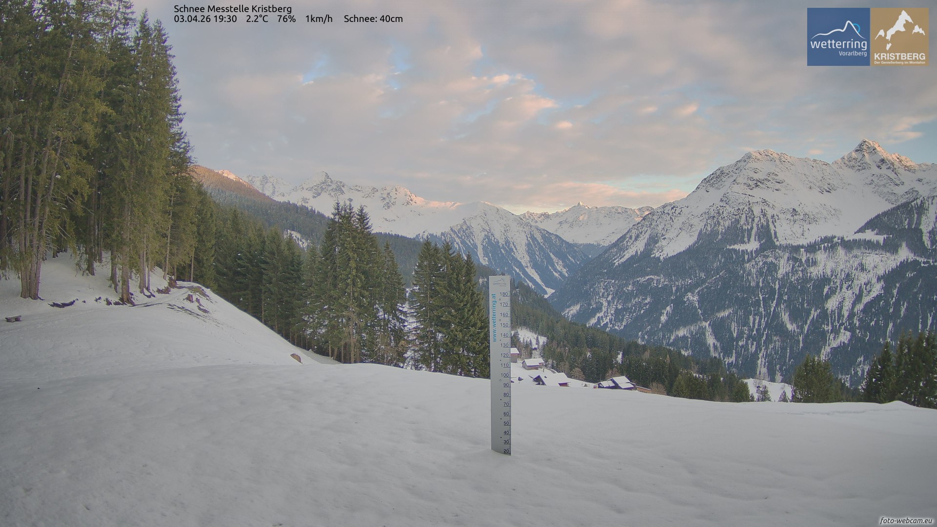 Schnee Messtelle Kristberg