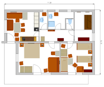 Grundriss 66 m²